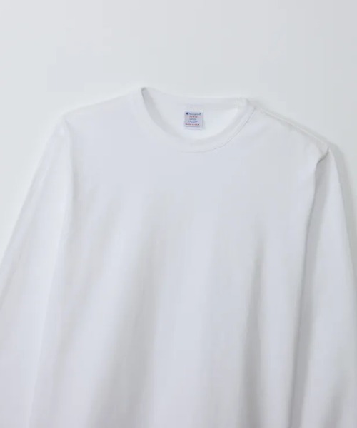 Champion(チャンピオン)の「Champion/チャンピオン/LONG SLEEVE T-SHORT(Tシャツ/カットソー・メンズ・ホワイト/ブラック/グレー・XL/M/L)」の5枚目の写真