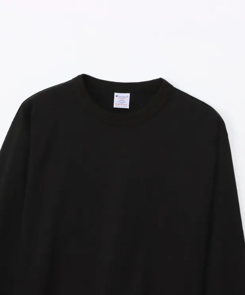 Champion(チャンピオン)の「Champion/チャンピオン/LONG SLEEVE T-SHORT(Tシャツ/カットソー・メンズ・ホワイト/ブラック/グレー・XL/M/L)」の9枚目の写真