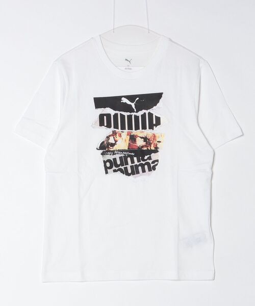 PUMA(プーマ)の「プーマ PUMA GRAPHIC フォトプリント PUMA Tシャツ(Tシャツ/カットソー・メンズ・カーキ/ブラック/ホワイト・S/M/L/LL/3L)」の2枚目の写真