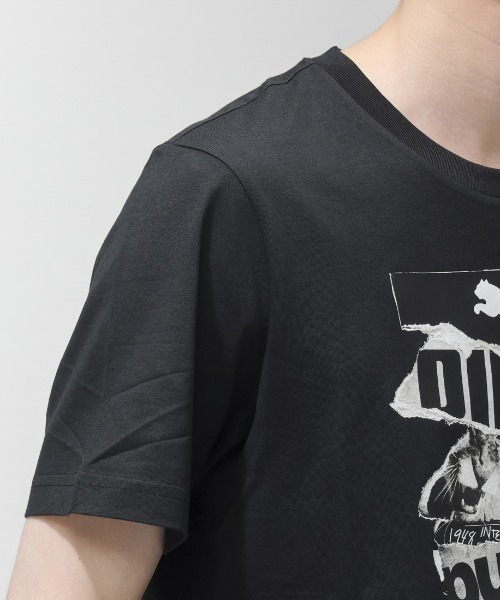 PUMA（プーマ）の「プーマ PUMA GRAPHIC フォトプリント PUMA Tシャツ（Tシャツ/カットソー・メンズ・カーキ/ブラック/ホワイト・S/M/L/LL/3L）」の6枚目の写真