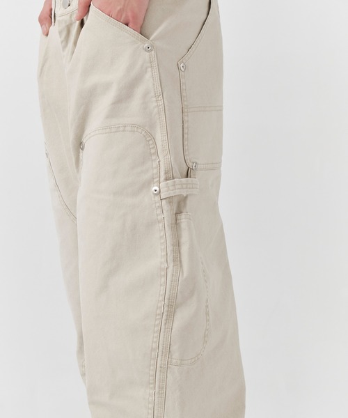CONZ(コンズ)の「duck double knee curved leg pants(デニムパンツ・メンズ・グレー/カーキ/ブラック/ホワイト/ピンク/ライトブラウン・1/3/2)」の14枚目の写真