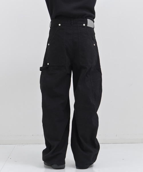 CONZ(コンズ)の「duck double knee curved leg pants(デニムパンツ・メンズ・グレー/カーキ/ブラック/ホワイト/ピンク/ライトブラウン・1/3/2)」の17枚目の写真