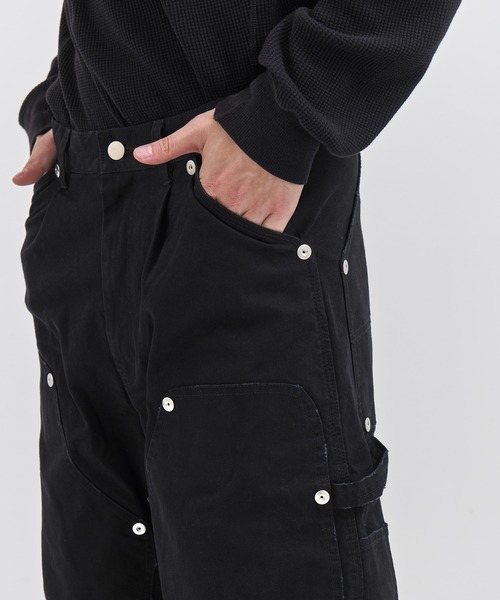 CONZ(コンズ)の「duck double knee curved leg pants(デニムパンツ・メンズ・グレー/カーキ/ブラック/ホワイト/ピンク/ライトブラウン・1/3/2)」の21枚目の写真