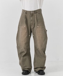 CONZ（コンズ）の「【人気アイテム】duck double knee curved leg pants/バレルレッグシルエット/バルーンシルエット/ダブルニー/ダックパンツ/NVRFRGT（デニムパンツ）」