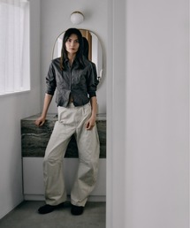CONZ（コンズ）の「【人気アイテム】duck double knee curved leg pants/バレルレッグシルエット/バルーンシルエット/ダブルニー/ダックパンツ/NVRFRGT（デニムパンツ）」