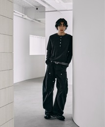 CONZ（コンズ）の「【人気アイテム】duck double knee curved leg pants/バレルレッグシルエット/バルーンシルエット/ダブルニー/ダックパンツ/NVRFRGT（デニムパンツ）」