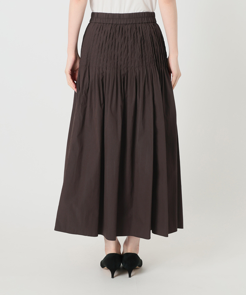 Spick & Span（スピックアンドスパン）の「《手洗い可》CO/PAシアータイプライターギャザースカート（スカート・レディース・ホワイト系その他/ブラウン・36/38）」の21枚目の写真