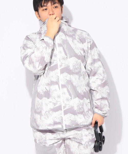 EXCELLENT FINE(エクセレント ファイン)の「パーカー 長袖 総柄 メンズ 大きいサイズ ドライ ストレッチ フルジップ パーカー EXCELLENT FINE (エクセレントファイン)(パーカー・メンズ・ライトグレー/ブルー/ブラック・X1(3L~4L)/X2(4L~5L)/X3(6L~7L))」の8枚目の写真