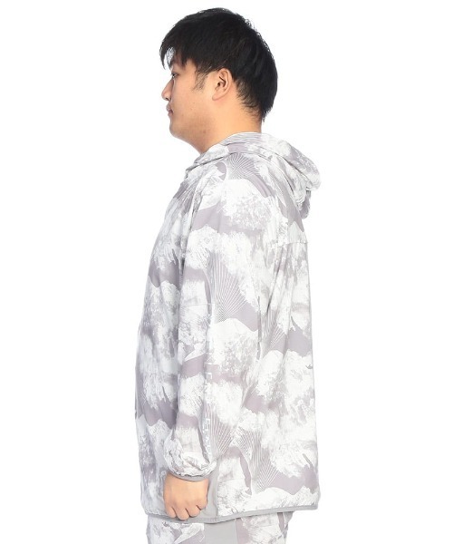 EXCELLENT FINE(エクセレント ファイン)の「パーカー 長袖 総柄 メンズ 大きいサイズ ドライ ストレッチ フルジップ パーカー EXCELLENT FINE (エクセレントファイン)(パーカー・メンズ・ライトグレー/ブルー/ブラック・X1(3L~4L)/X2(4L~5L)/X3(6L~7L))」の20枚目の写真