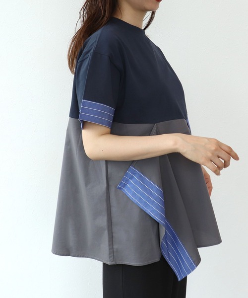 Cepica（セピカ）の「STRIPE COLORED TOPS（シャツ/ブラウス・レディース・ネイビー・FREE）」の19枚目の写真