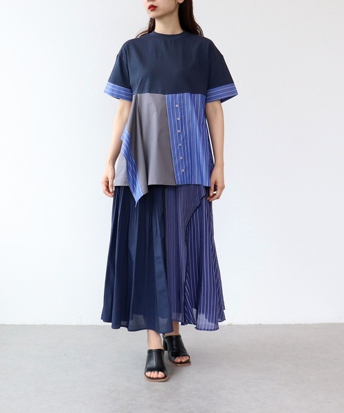 Cepica（セピカ）の「STRIPE COLORED TOPS（シャツ/ブラウス・レディース・ネイビー・FREE）」の20枚目の写真