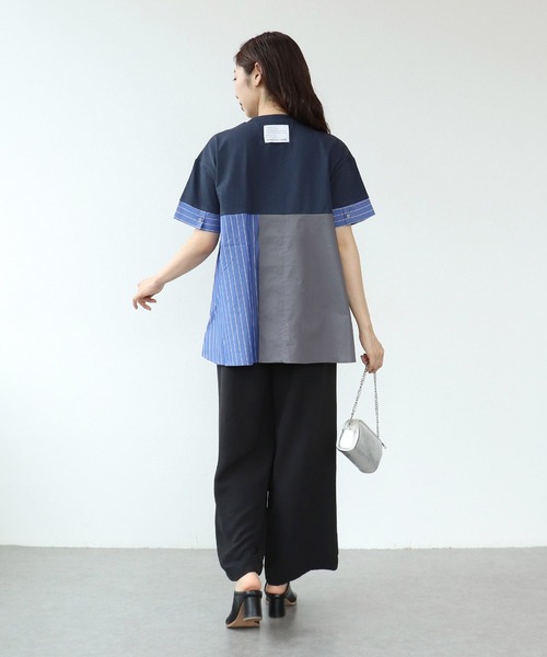 Cepica（セピカ）の「STRIPE COLORED TOPS（シャツ/ブラウス・レディース・ネイビー・FREE）」の5枚目の写真