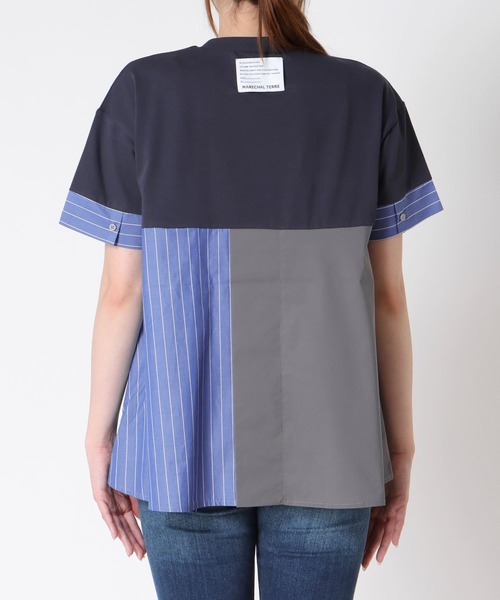 Cepica（セピカ）の「STRIPE COLORED TOPS（シャツ/ブラウス・レディース・ネイビー・FREE）」の8枚目の写真