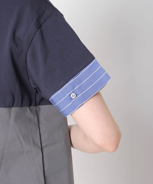 Cepica（セピカ）の「STRIPE COLORED TOPS（シャツ/ブラウス・レディース・ネイビー・FREE）」の14枚目の写真