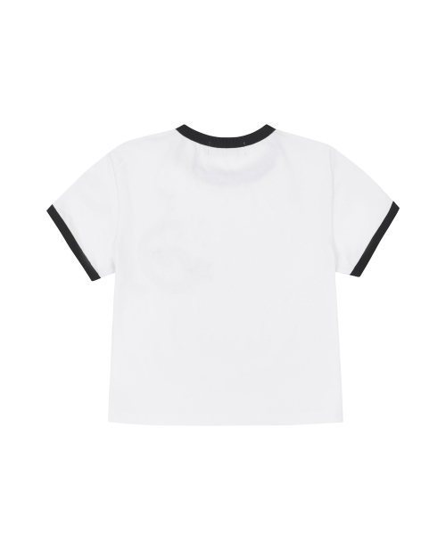 LOSERS CLUB(ルーザーズクラブ)の「スタープリケクロップリンガーTシャツウーマンフィットホワイト(Tシャツ/カットソー・レディース・その他・SMALL)」の2枚目の写真