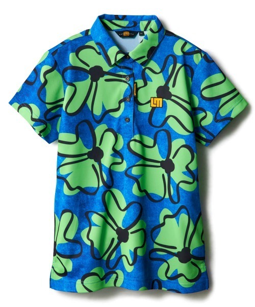 Loudmouth(ラウドマウス)の「【Loudmouth:ラウドマウス】レディースプレミアムカノコ半袖総柄シャツ ゴルフ 通気性 速乾性(シャツ/ブラウス・レディース・ホワイト×ブラック/その他6/その他7/その他9/その他8・SMALL/MEDIUM/LARGE/LL)」の11枚目の写真