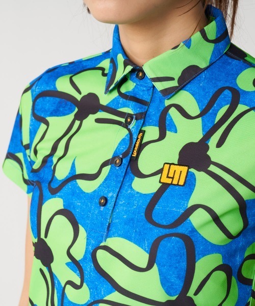 Loudmouth(ラウドマウス)の「【Loudmouth:ラウドマウス】レディースプレミアムカノコ半袖総柄シャツ ゴルフ 通気性 速乾性(シャツ/ブラウス・レディース・ホワイト×ブラック/その他6/その他7/その他9/その他8・SMALL/MEDIUM/LARGE/LL)」の14枚目の写真