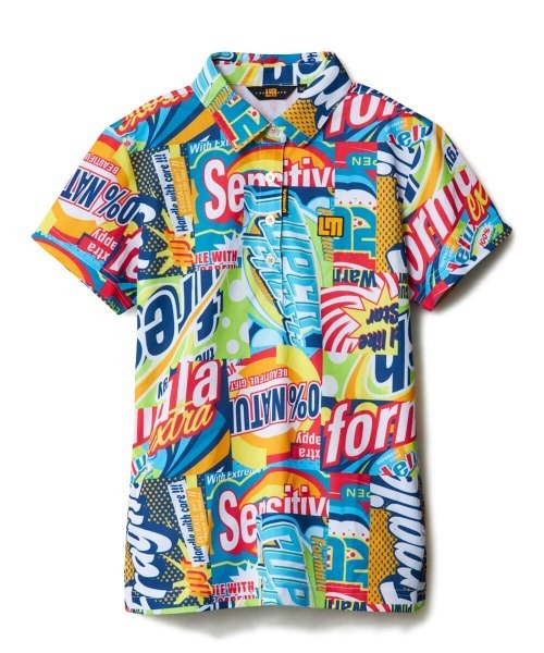 Loudmouth(ラウドマウス)の「【Loudmouth:ラウドマウス】レディースプレミアムカノコ半袖総柄シャツ ゴルフ 通気性 速乾性(シャツ/ブラウス・レディース・ホワイト×ブラック/その他6/その他7/その他9/その他8・SMALL/MEDIUM/LARGE/LL)」の16枚目の写真