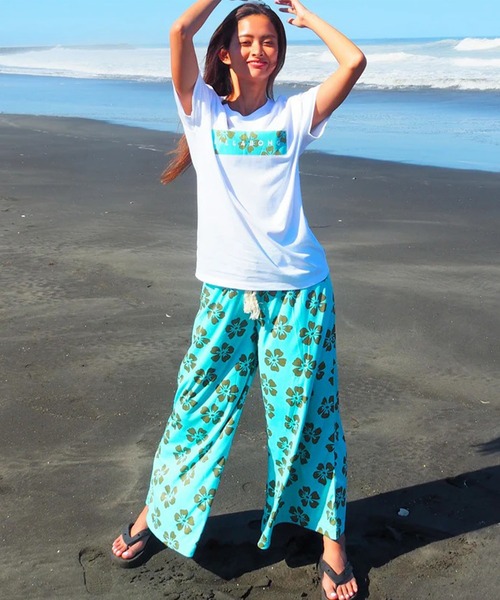 BILLABONG(ビラボン)の「BILLABONG/ビラボン フレア ロングパンツ UTILITY LONG EASY PANTS BG013871 UT(その他パンツ・レディース・ブラック×ホワイト/ライトブルー・M/L)」の15枚目の写真