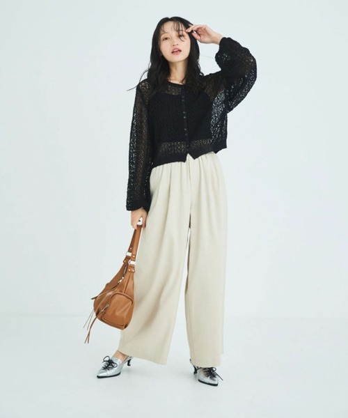 Liora by archives（リオラバイアルシーヴ）の「イージーパンツ（スラックス・レディース・モカ/アイボリー/ブラック・SMALL/MEDIUM/LARGE/PS(XS－S)）」の21枚目の写真