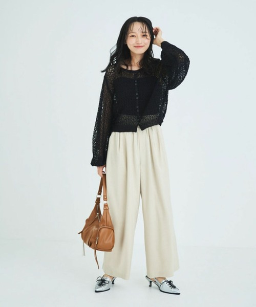 Liora by archives（リオラバイアルシーヴ）の「イージーパンツ（スラックス・レディース・モカ/アイボリー/ブラック・SMALL/MEDIUM/LARGE/PS(XS－S)）」の19枚目の写真