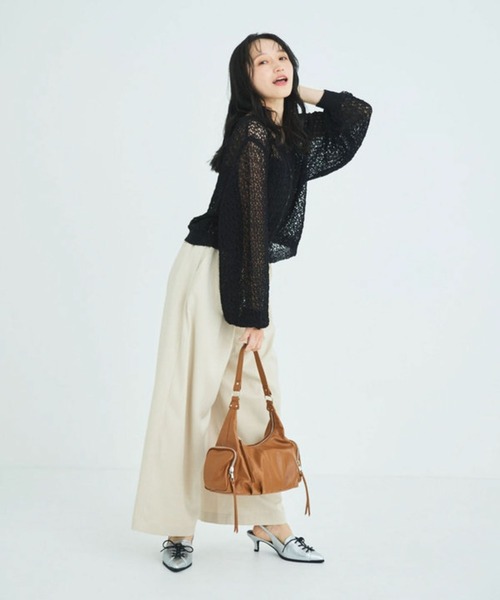 Liora by archives（リオラバイアルシーヴ）の「イージーパンツ（スラックス・レディース・モカ/アイボリー/ブラック・SMALL/MEDIUM/LARGE/PS(XS－S)）」の22枚目の写真