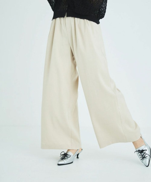 Liora by archives（リオラバイアルシーヴ）の「イージーパンツ（スラックス・レディース・モカ/アイボリー/ブラック・SMALL/MEDIUM/LARGE/PS(XS－S)）」の16枚目の写真