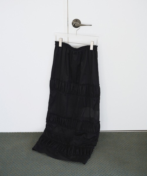 anuke(アンヌーク)の「Tiered Pencil Skirt(スカート・レディース・ブラック・38inch/36inch)」の6枚目の写真