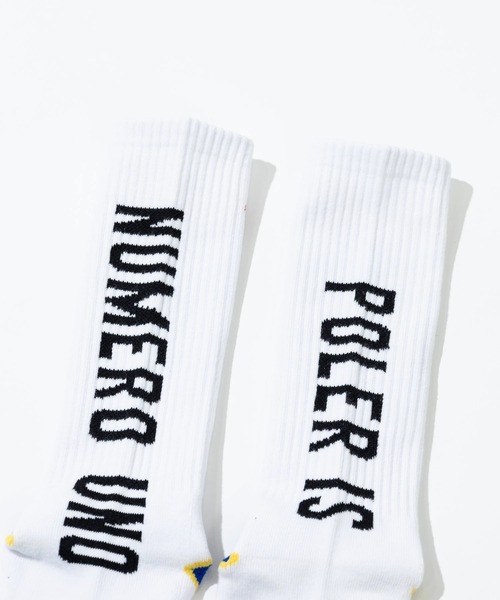 POLeR(ポーラー)の「POLeR/ポーラー SKATE SOCKS(ソックス/靴下・メンズ・ブルー/レッド・FREE)」の8枚目の写真