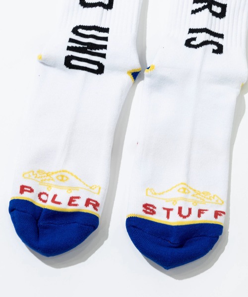 POLeR(ポーラー)の「POLeR/ポーラー SKATE SOCKS(ソックス/靴下・メンズ・ブルー/レッド・FREE)」の9枚目の写真