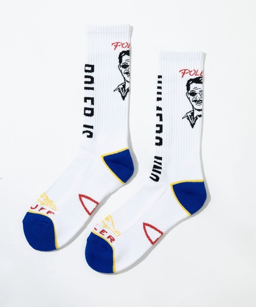 POLeR(ポーラー)の「POLeR/ポーラー SKATE SOCKS(ソックス/靴下・メンズ・ブルー/レッド・FREE)」の12枚目の写真