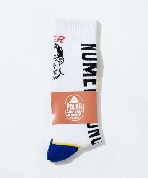 POLeR(ポーラー)の「POLeR/ポーラー SKATE SOCKS(ソックス/靴下・メンズ・ブルー/レッド・FREE)」の13枚目の写真