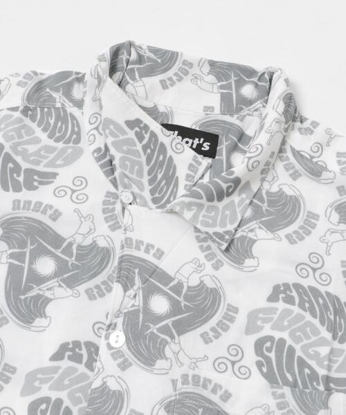 THE GOODLAND MARKET(ザグッドランドマーケット)の「That’s THE ALOHA KARMA(シャツ/ブラウス・メンズ・ホワイト/ダークグレー・MEDIUM/LARGE/X-LARGE)」の4枚目の写真