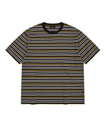 COVERNAT（カバーナット）の「マルチストライプクロップTシャツチャコール（Tシャツ/カットソー）」
