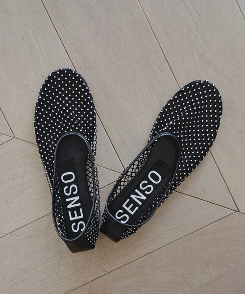 SENSO（センソ）の「senso/センソ CLARISSA フラットサンダル（サンダル・レディース・ブラック/ベージュ系その他・36/37/38）」の5枚目の写真