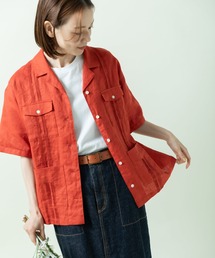 フレンチリネン キューバシャツ(セットアップ対応)