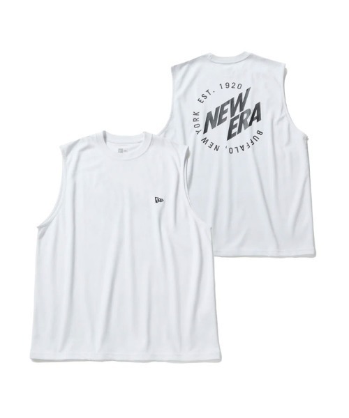 NEW ERA(ニューエラ)の「【NEW ERA】スリーブレス テック Tシャツ Tee Circle BNYNE / 2カラー(Tシャツ/カットソー・メンズ・ホワイト/ブラック・L/M)」の1枚目の写真
