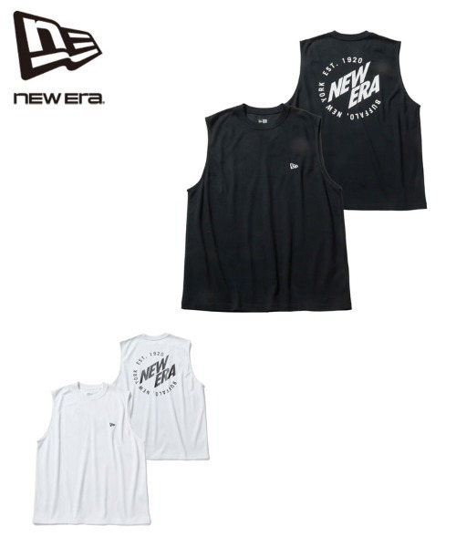 NEW ERA(ニューエラ)の「【NEW ERA】スリーブレス テック Tシャツ Tee Circle BNYNE / 2カラー(Tシャツ/カットソー・メンズ・ホワイト/ブラック・L/M)」の4枚目の写真