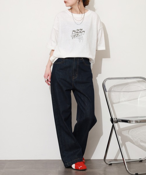 SO(エスオー)の「カットソー 半袖(Tシャツ/カットソー・レディース・オフホワイト/イエロー/スミクロ・FREE)」の22枚目の写真