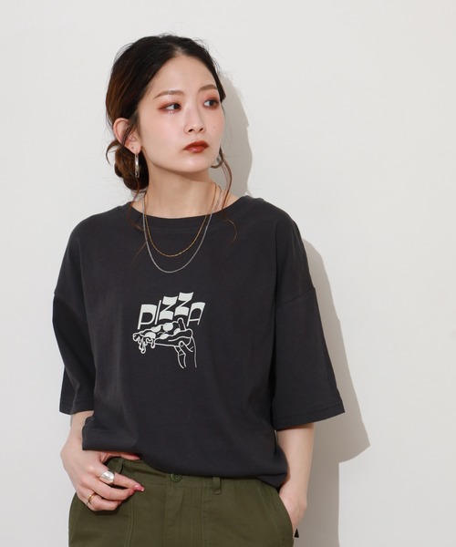 SO(エスオー)の「カットソー 半袖(Tシャツ/カットソー・レディース・オフホワイト/イエロー/スミクロ・FREE)」の21枚目の写真
