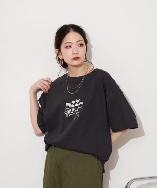 SO(エスオー)の「カットソー 半袖(Tシャツ/カットソー・レディース・オフホワイト/イエロー/スミクロ・FREE)」の20枚目の写真