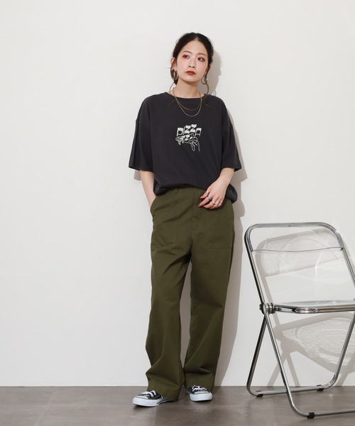 SO(エスオー)の「カットソー 半袖(Tシャツ/カットソー・レディース・オフホワイト/イエロー/スミクロ・FREE)」の17枚目の写真