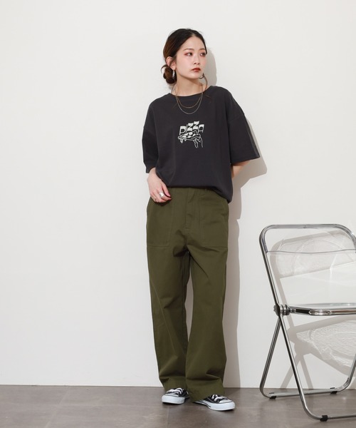 SO(エスオー)の「カットソー 半袖(Tシャツ/カットソー・レディース・オフホワイト/イエロー/スミクロ・FREE)」の16枚目の写真