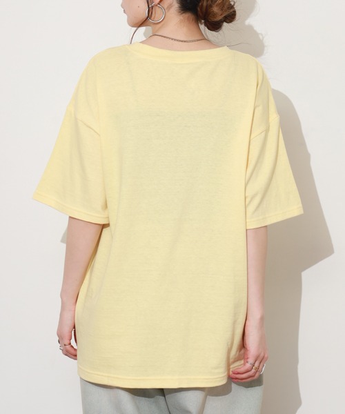 SO(エスオー)の「カットソー 半袖(Tシャツ/カットソー・レディース・オフホワイト/イエロー/スミクロ・FREE)」の7枚目の写真