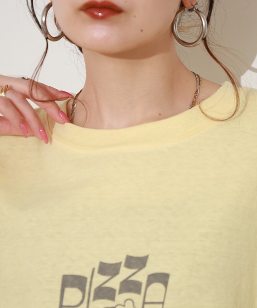 SO(エスオー)の「カットソー 半袖(Tシャツ/カットソー・レディース・オフホワイト/イエロー/スミクロ・FREE)」の6枚目の写真