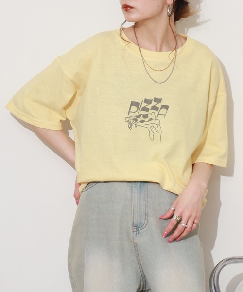SO(エスオー)の「カットソー 半袖(Tシャツ/カットソー・レディース・オフホワイト/イエロー/スミクロ・FREE)」の15枚目の写真