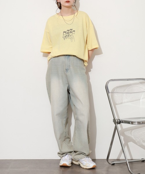 SO(エスオー)の「カットソー 半袖(Tシャツ/カットソー・レディース・オフホワイト/イエロー/スミクロ・FREE)」の11枚目の写真