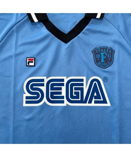 FILA(フィラ)の「S/S TEE / SEGA×FILAコラボゲームシャツ / サッカー(Tシャツ/カットソー・メンズ・ホワイト/ブルー・XL/L/M/S)」の8枚目の写真