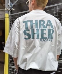 THRASHER（スラッシャー）の「【ムラサキスポーツ限定】THRASHER スラッシャー 半袖 Tシャツ ロゴ バックプリント 速乾 水陸両用 263TH1ST091（Tシャツ/カットソー）」