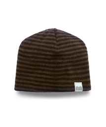 NOT NEW（ナットニュー）の「nn Label Pattern Beanie Brown（ニットキャップ/ビーニー）」